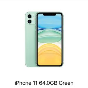 iPhone 11 64 GB color green + Black Case unlocked ....A003